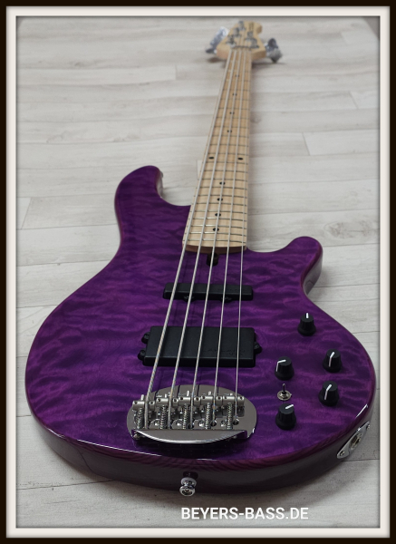 Lakland Skyline 55-02 Deluxe, Translucent Purple Gloss